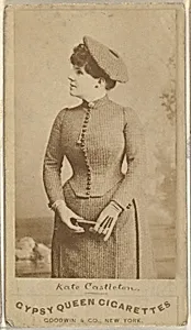 Kate Castleton, from the Actors and Actresses series (N171) for Gypsy Queen Cigarettes by Goodwin & Company