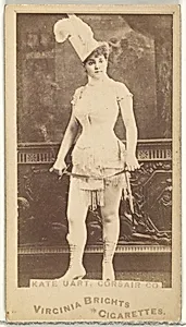 Kate Uart, Corsair Co., from the Actors and Actresses series (N45, Type 1) for Virginia Brights Cigarettes by Allen & Ginter