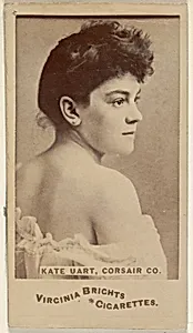 Kate Uart, Corsair Co., from the Actors and Actresses series (N45, Type 6) for Virginia Brights Cigarettes by Allen & Ginter