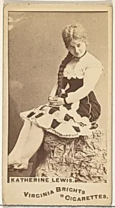 Katherine Lewis, from the Actors and Actresses series (N45, Type 1) for Virginia Brights Cigarettes by Allen & Ginter