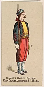 Keck Zouaves, Johnstown, New York Militia, from the Military Series (N224) issued by Kinney Tobacco Company to promote Sweet Caporal Cigarettes by Kinney Brothers Tobacco Company