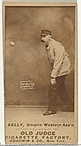 Kelly, Umpire, Western Association, from the Old Judge series (N172) for Old Judge Cigarettes by Goodwin & Company