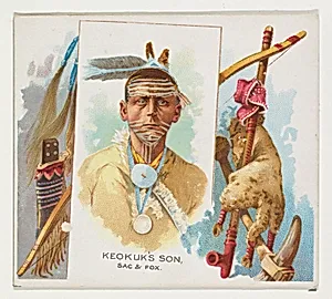 Keokuk's Son, Sac & Fox, from the American Indian Chiefs series (N36) for Allen & Ginter Cigarettes by Allen & Ginter