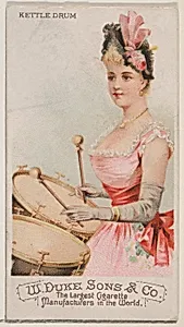 Kettle Drum, from the Musical Instruments series (N82) for Duke brand cigarettes by W. Duke, Sons & Co.|Schumacher & Ettlinger