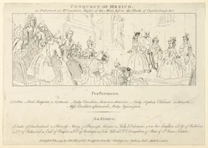 Key with List of Performers to: The Indian Emperor, or, The Conquest of Mexico, Act 4, scene 4