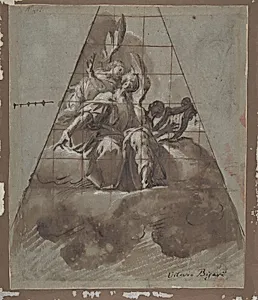 King David with Angels