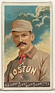 King Kelly, Catcher, Boston, from the Goodwin Champion series for Old Judge and Gypsy Queen Cigarettes by Goodwin & Company