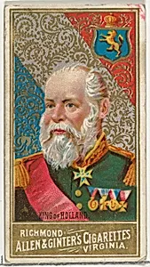 King of Holland, from World's Sovereigns series (N34) for Allen & Ginter Cigarettes by Allen & Ginter