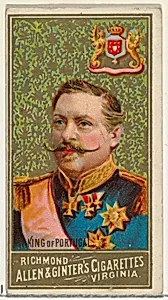 King of Portugal, from World's Sovereigns series (N34) for Allen & Ginter Cigarettes by Allen & Ginter