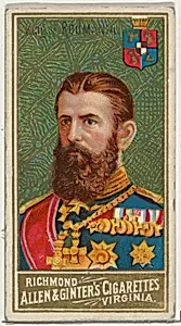 King of Romania, from World's Sovereigns series (N34) for Allen & Ginter Cigarettes by Allen & Ginter
