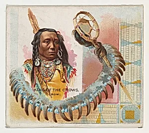 King of the Crows, Crow, from the American Indian Chiefs series (N36) for Allen & Ginter Cigarettes by Allen & Ginter