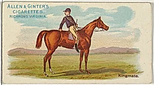Kingmate, from The World's Racers series (N32) for Allen & Ginter Cigarettes by Allen & Ginter|Lindner, Eddy & Claus