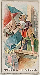 King's Birthday, The Netherlands, from the Holidays series (N80) for Duke brand cigarettes by W. Duke, Sons & Co.|George S. Harris & Sons