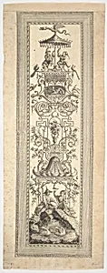 Kiosk Chinois, from Premier cayer de panneaux, frises et sujets arabesques by François Marie Isidore Queverdo