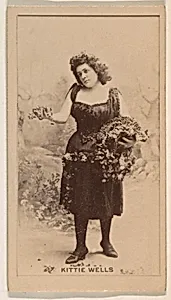 Kittie Wells, from the Actresses series (N245) issued by Kinney Brothers to promote Sweet Caporal Cigarettes by Kinney Brothers Tobacco Company