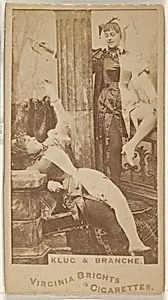 Klug and Branche, from the Actors and Actresses series (N45, Type 1) for Virginia Brights Cigarettes by Allen & Ginter