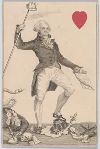 Knave (Robespierre from France), from "Court Game of Geography"