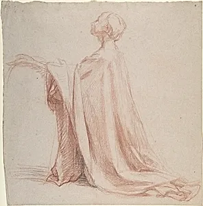 Kneeling Draped Figure