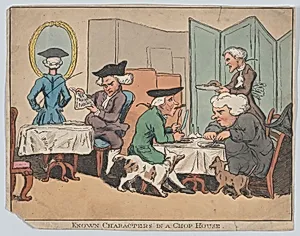 Known Characters in a Chop House by James Boswell|Anonymous, British, 19th century|Samuel Johnson|Henry William Bunbury