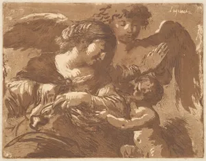 L'ange gardien (The Guardian Angel), in an album containing Recueil de Compositions par Lagrenée Le Jeune (Collection of Compositions by Lagrenée the Younger)