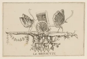 La Brouette (The Bath Chair) from Premier Essai de Papilloneries Humaines