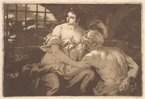 La charité romain (Roman Charity), in an album containing Recueil de Compositions par Lagrenée Le Jeune (Collection of Compositions by Lagrenée the Younger)