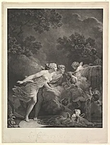 La Fontaine d'Amour by Jean Honoré Fragonard|Nicholas François Regnault