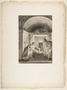 La Matrone d'Ephese, from "Contes et nouvelles en vers par Jean de La Fontaine. A Paris, de l'imprimerie de P. Didot, l'an III de la République, 1795"
