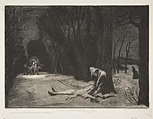 La Mort de Matamore (Capitaine Fracasse) by Félix Bracquemond|Cadart & Luquet|Auguste Delâtre