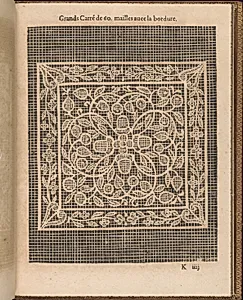 La Pratique de l'Aiguille, page 39 (recto) by Matthias Mignerak|Pierre Firens|Marie de Medici|Jean Le Clerc