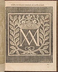 La Pratique de l'Aiguille, page 6 (recto) by Matthias Mignerak|Pierre Firens|Marie de Medici|Jean Le Clerc