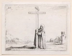 La Religieuse Tenant La Sainte Croix (The Nun Holds the Cross), from Lux Claustri ou La Lumière du Cloitre (The Light of the Cloisters), plate 21