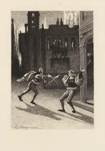 La Rouerie de Dame Simone, plate 7 from "The Decameron"