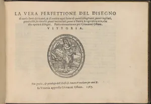 La Vera Perfettione del Disegno di varie sorti di recami, title page (recto)