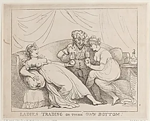 Ladies Trading on Their Own Bottom by Thomas Rowlandson