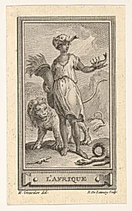 L'Afrique, from the Almanach iconologique by Hubert François Gravelot
