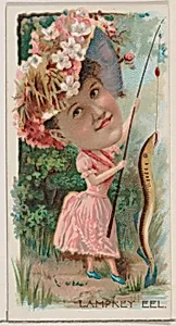 Lamprey Eel, from the series Fishers and Fish (N74) for Duke brand cigarettes by W. Duke, Sons & Co.|Knapp & Company