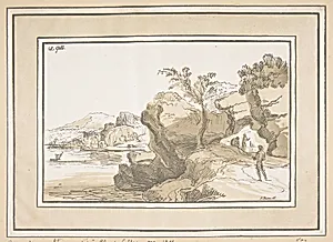 Landscape by Claude Lorrain (Claude Gellée)|Johann Nepomuk Strixner