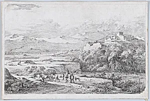 Landscape after Van der Cabel by Jean Jacques de Boissieu|Adriaen van der Cabel