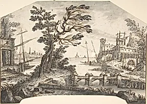 Landscape Drawing for a Wall-Decoration