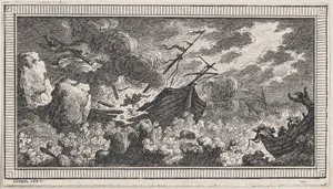 Landscape, from a series of six landscapes titled "Observationib.Astronom.Regiae.Paris.Scient. Acad...1736"