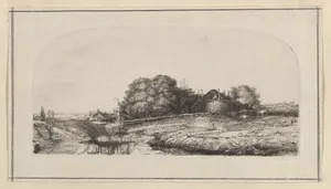 Landscape with a Haybarn and a Flock of Sheep (copy) by Rembrandt (Rembrandt van Rijn)|Captain William E. Baillie