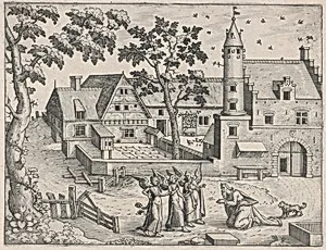 Landscape with Abraham and Three Angels by Lucas Gassel