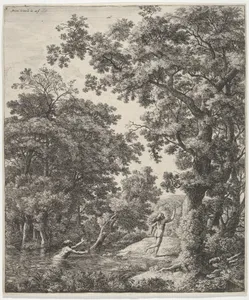 Landscape with Alpheus and Arethusa, from the Series of Six Mythological Scenes