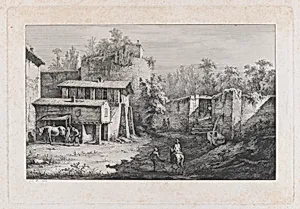 Landscape with Farrier, View of Terrebasse, France