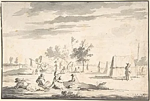 Landscape with Figures and Camp Site