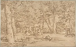 Landscape with Milkmaid