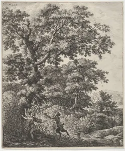 Landscape with Pan and Syrinx, from the Series of Six Mythological Scenes