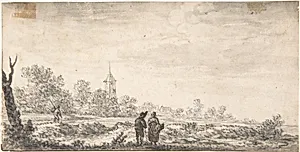 Landscape with Two Figures Conversing