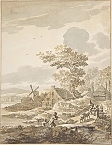 Landscape with Windmill
